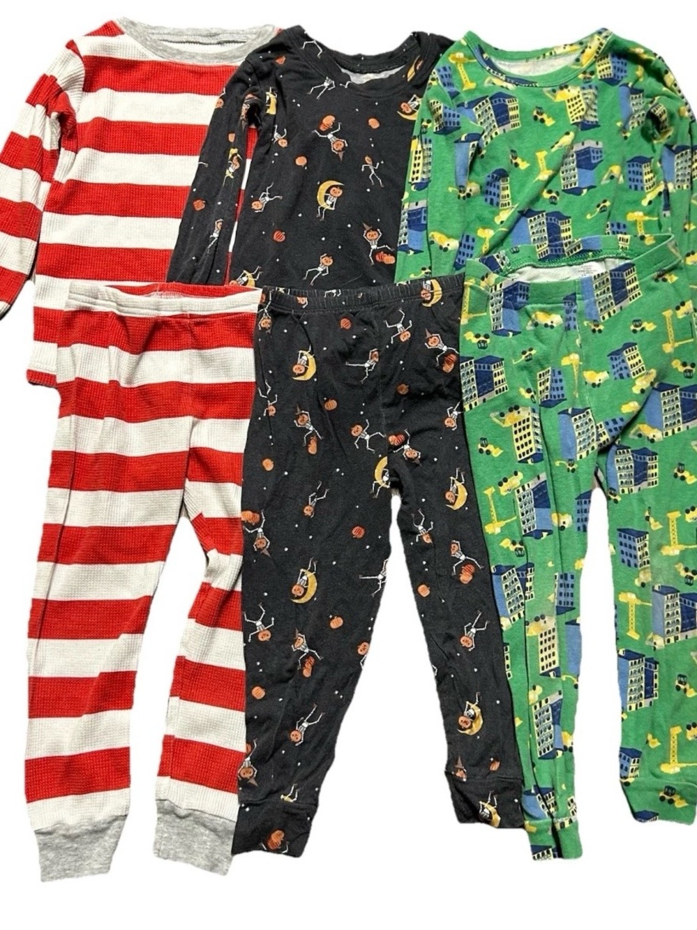 Toddler Boy Pajamas Halloween Christmas Construction Size 3T - Picture 1 of 5
